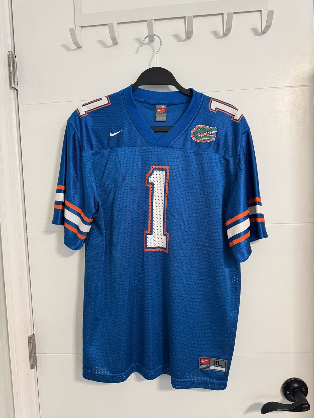 Nike Blue Florida Gators Football Jersey #1 with Orange & White Trim